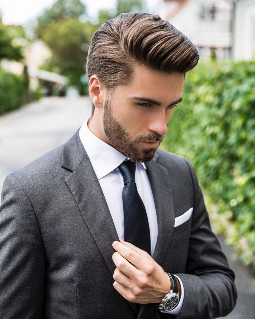 Short Hairstyles with Beard