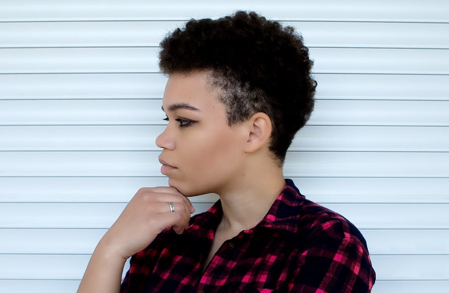 natural TWA hairstyles for women