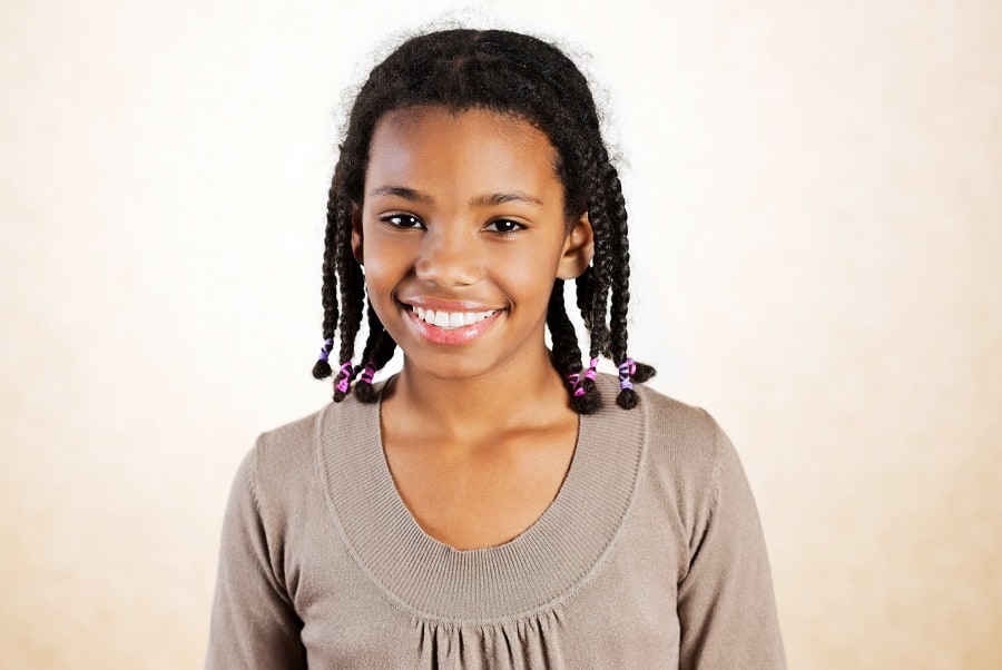 braided hairstyle for teenage black girls