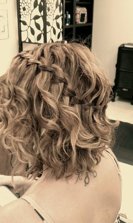 Curly Hairstyles with Braids