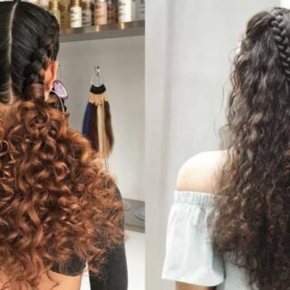 Curly Hairstyles with Braids