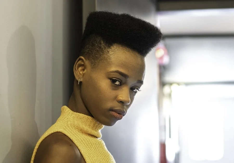 undercut hairstyle for black women