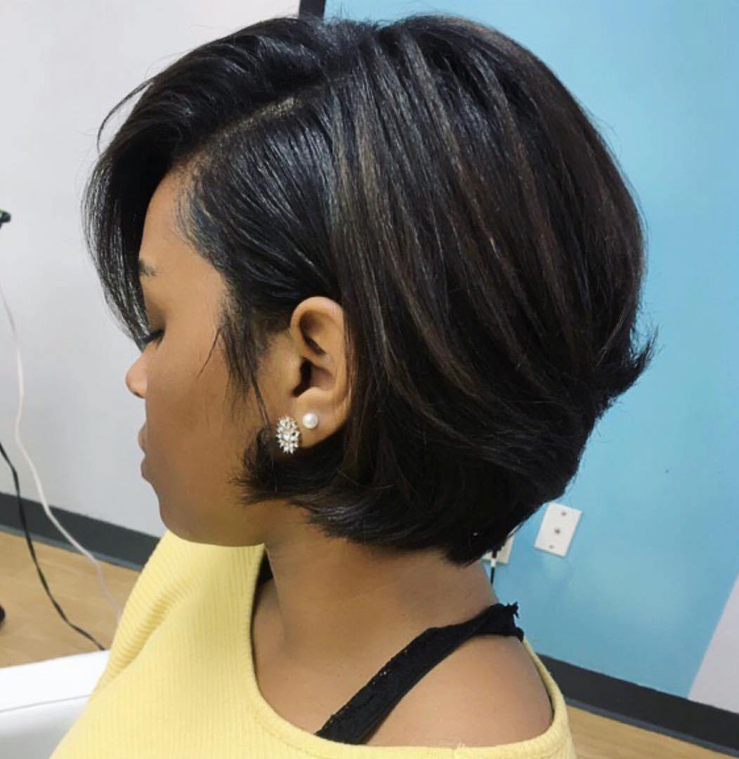 2018 Short Bob Hairstyles for Black Women 26 Excellent Bob Cut