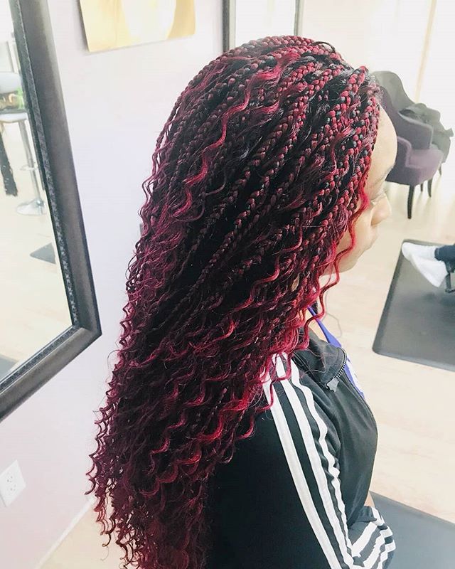 25 Bohemian Box Braids for Dazzling Look - Haircuts & Hairstyles 2021