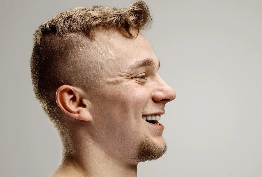 undercut mohawk for guy with thin hair