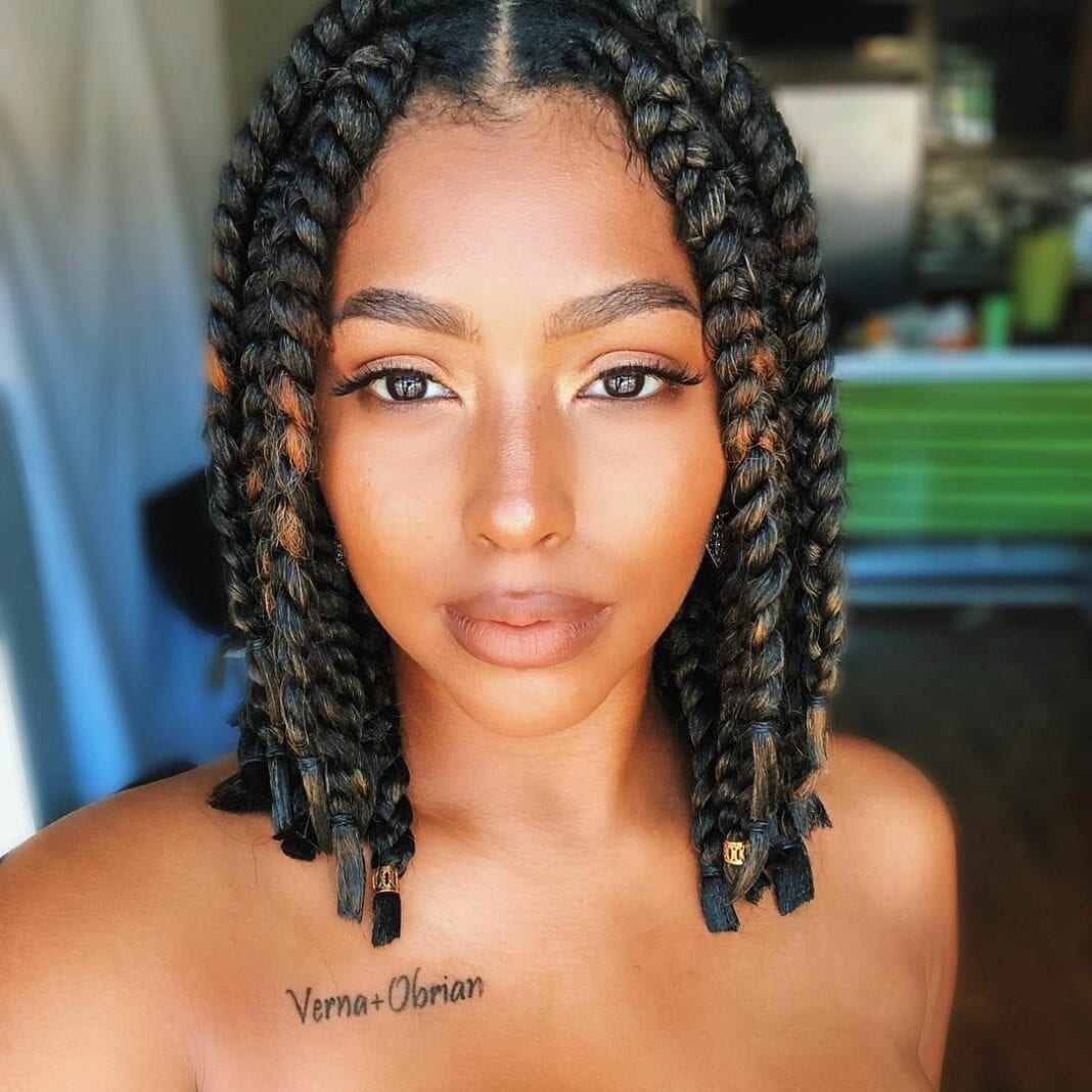 21 Endearing Jumbo Box Braids To Look Amazing Hottest Haircuts