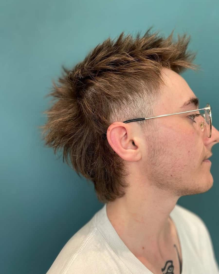 spiky mullet hairstyle for men