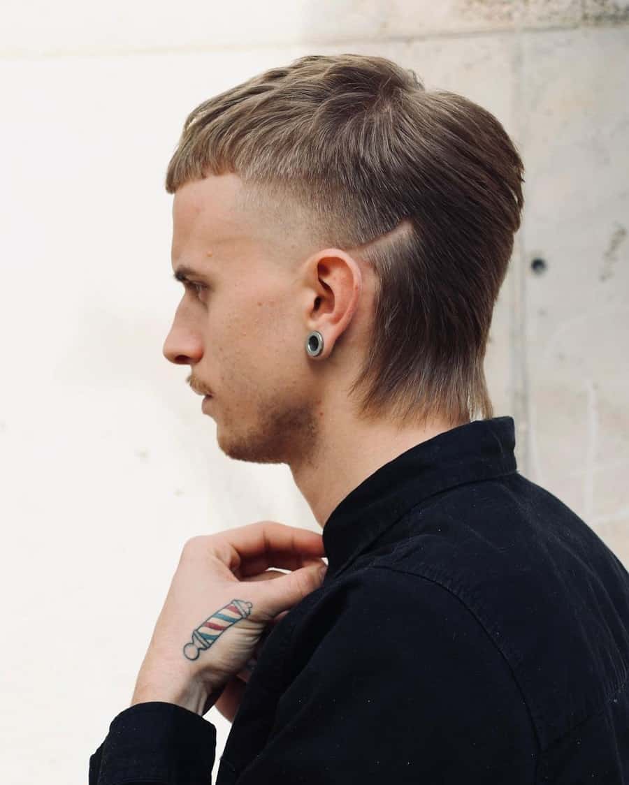 mullet with fade