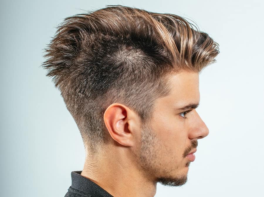 undercut for men with highlights