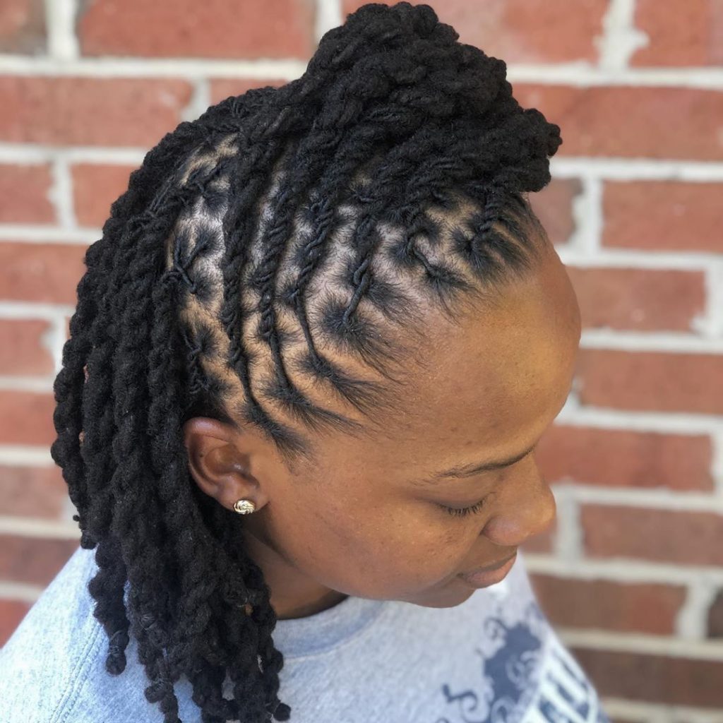 Short to medium locs Dread hairstyles, Locs hairstyles, Dreadlock styles
