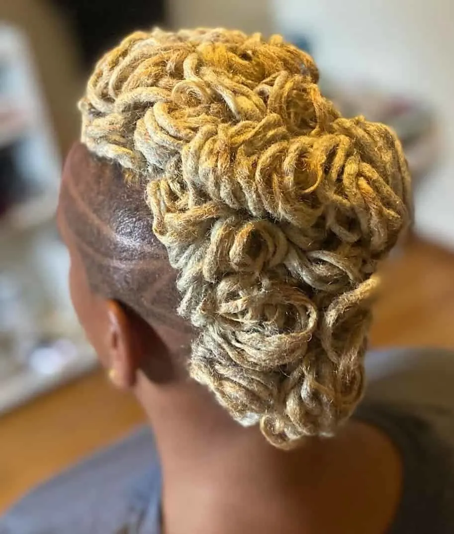 blonde locs hairstyle for women