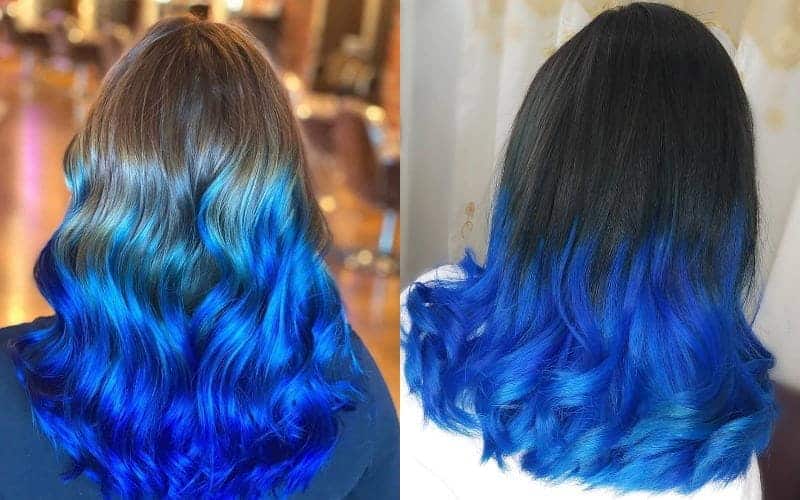 Royal Blue Ombre Hair
