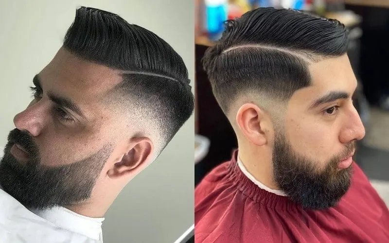 Low Bald Fade with Part