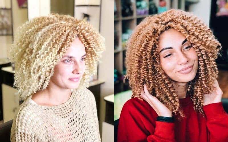 blonde crochet hair