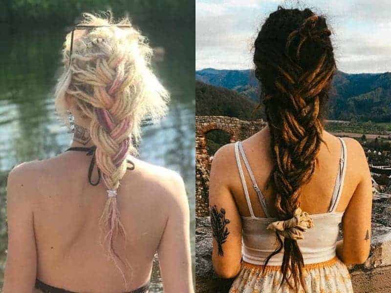 french braided dreads