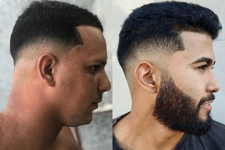low fade on short hair