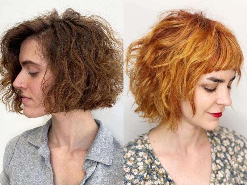 Shoulder-Length Messy Bob