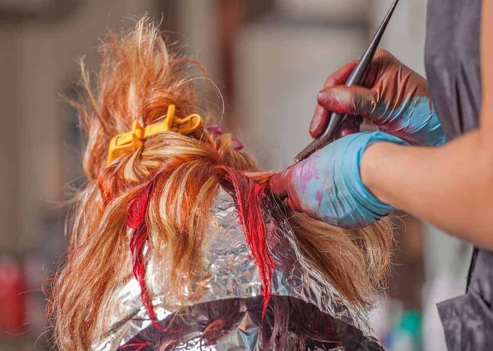 Correcting Green Tones in Hair with Red Hair dye