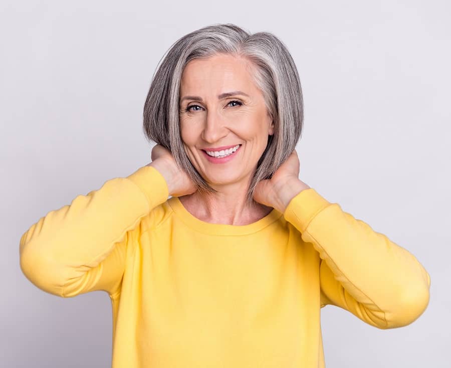 ways to maintain gray hair with highlights or lowlights