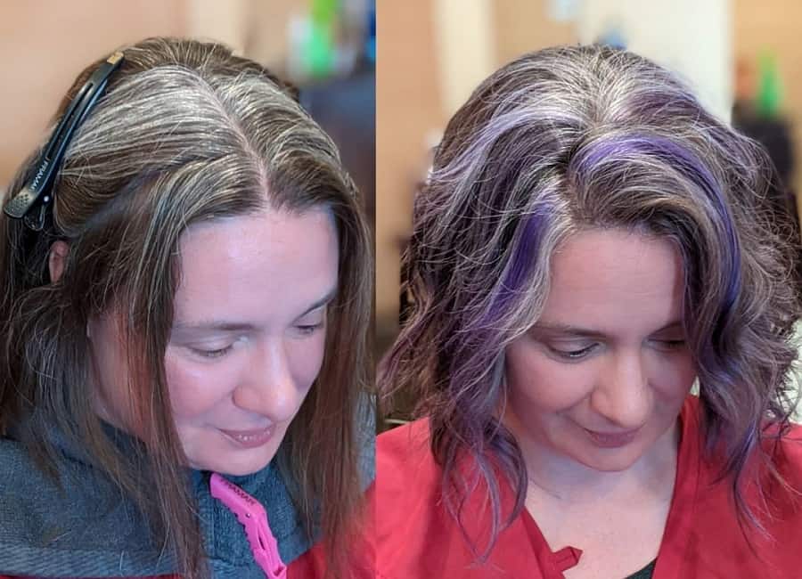 Here's How You Can Blend Gray Hair With Highlights and Lowlights